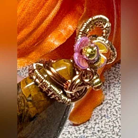 Handcrafted Pietersite/tiger eye Brown and Gold Pendant/Necklace - Picture 9 of 9